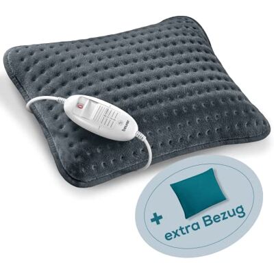 Beurer HK 48 Cosy Sofa-Heizkissen mit Schnellheizung, 3 beleuchtete Temperaturstufen und Abschaltautomatik, extra weiches Wendekissen, mit zusätzlichem Filz-Bezug, petrol Beurer HK 48 Cosy Sofa-Heizkissen mit Schnellheizung, 3 beleuchtete Temperaturstufen und Abschaltautomatik, extra weiches Wendekissen, mit zusätzlichem Filz-Bezug, petrol
