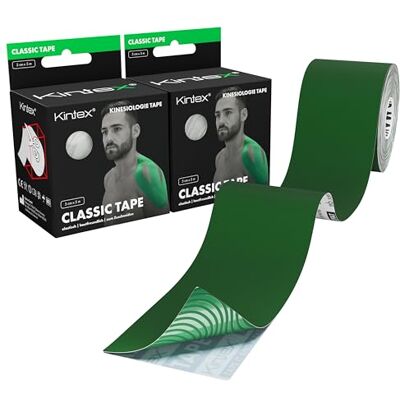 Kintex Classic Kinesiologie Tape - 2 Rollen - Schwarz Kintex Classic Kinesiologie Tape - 2 Rollen - Schwarz