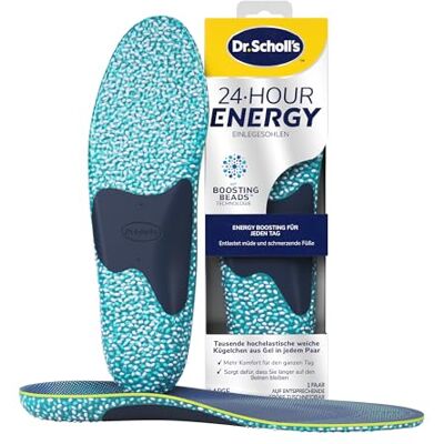 Dr. Scholl's Dr. Scholl’s 24-Hour Energy Einlegesohlen -Gibt mit jedem Schritt Energie zurück, lindert müde, schmerzende Füße mit Memory Foam, Boosting-Beads-Technologie,flexible Fußgewölbestütze,EU Größe 40-47.5 Dr. Scholl's Dr. Scholl’s 24-Hour Energy Einlegesohlen -Gibt mit jedem Schritt Energie zurück, lindert müde, schmerzende Füße mit Memory Foam, Boosting-Beads-Technologie,flexible Fußgewölbestütze,EU Größe 40-47.5