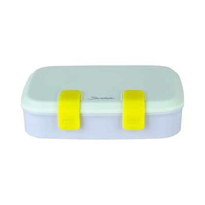 Sterntaler Kinderbrotdose für Kindergarten, Schule und Freizeit, 3 Fächer, kindgerechter Silikonverschluss, spülmaschinengeeignet, personalisierbare Sticker enthalten, 16,2×21,5×5,8 cm, mintgrün Sterntaler Kinderbrotdose für Kindergarten, Schule und Freizeit, 3 Fächer, kindgerechter Silikonverschluss, spülmaschinengeeignet, personalisierbare Sticker enthalten, 16,2×21,5×5,8 cm, mintgrün