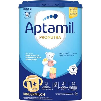 Aptamil Kindermilch 1 Plus – Kindermilch ab 1 Jahr – 800g Aptamil Kindermilch 1 Plus – Kindermilch ab 1 Jahr – 800g