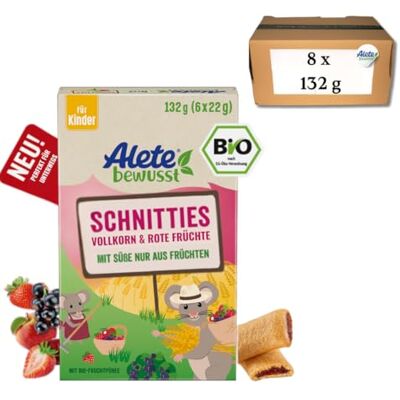 Alete Bio Schnitties Vollkorn Und Rote Früchte 8 x 132 g Alete Bio Schnitties Vollkorn Und Rote Früchte 8 x 132 g