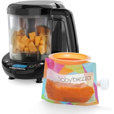 Baby Brezza One Step Babybreizubereiter Deluxe Automatischer Dampfgarer & Mixer für Babynahrung 3-in-1 800 ml BPA-frei Inkl. 3 Beutel & 3 Trichter Baby Brezza One Step Babybreizubereiter Deluxe Automatischer Dampfgarer & Mixer für Babynahrung 3-in-1 800 ml BPA-frei Inkl. 3 Beutel & 3 Trichter