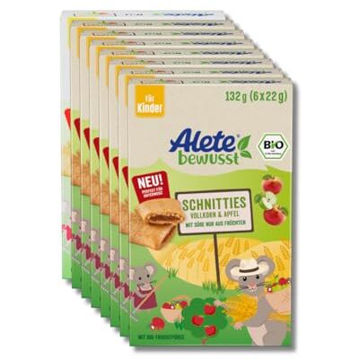 Alete Bio Schnitties Vollkorn Und Apfel 8 x 132 g Alete Bio Schnitties Vollkorn Und Apfel 8 x 132 g