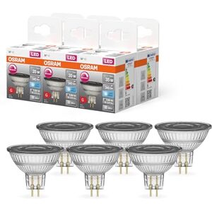 Osram Superstar Reflektorlampe für GU5.3-Sockel, klares Glas,Kaltweiß (4000K), 345 Lumen, Ersatz für herkömmliche 35W-Leuchtmittel, dimmbar, 6-er Pack Osram Superstar Reflektorlampe für GU5.3-Sockel, klares Glas,Kaltweiß (4000K), 345 Lumen, Ersatz für herkömmliche 35W-Leuchtmittel, dimmbar, 6-er Pack