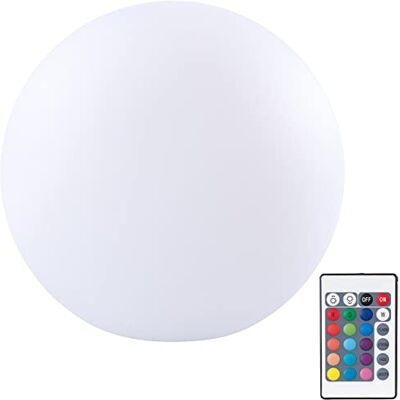 Lunartec Deko Lichter: Kabellose Akku-Leuchtkugel für innen und außen, Ø30 cm, IP54, RGBW-LED (Stimmungslichter LED, Stimmungsleuchte, Akkus) Lunartec Deko Lichter: Kabellose Akku-Leuchtkugel für innen und außen, Ø30 cm, IP54, RGBW-LED (Stimmungslichter LED, Stimmungsleuchte, Akkus)