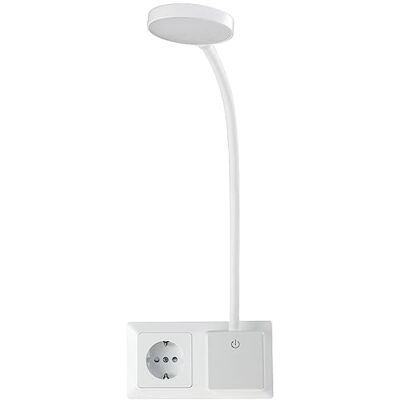 ChiliTec Steckdosenlampe 230V Dimmbar Led Leseleuchte für Steckdose Steckdosenleuchte mit Schalter flexibler Schwanenhals 4000k Weiß ChiliTec Steckdosenlampe 230V Dimmbar Led Leseleuchte für Steckdose Steckdosenleuchte mit Schalter flexibler Schwanenhals 4000k Weiß