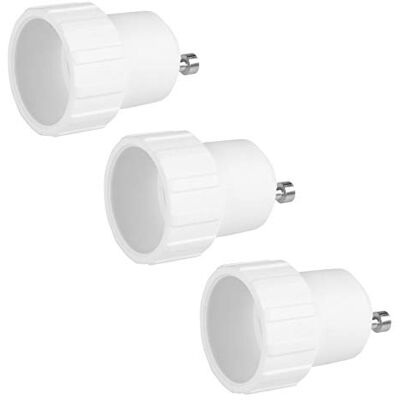 PerfectHD 3x Lampensockel Adapter GU10 auf E14 Lampenfassung Konverter Fassung Sockel Stecker Glühbirne Lampe LED 3 Stück PerfectHD 3x Lampensockel Adapter GU10 auf E14 Lampenfassung Konverter Fassung Sockel Stecker Glühbirne Lampe LED 3 Stück