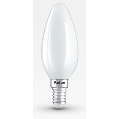 Radium LED Filament Kerzenform STAR CANDLE C40 DIM 927/F, E14, 3.4W 2700K 470lm 300°, CRi >90, dimmbar, matt Radium LED Filament Kerzenform STAR CANDLE C40 DIM 927/F, E14, 3.4W 2700K 470lm 300°, CRi >90, dimmbar, matt