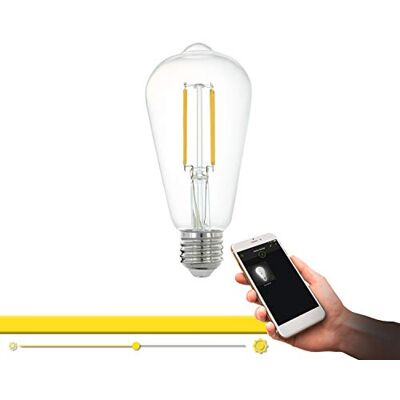 EGLO connect LED E27 Lampe, Smart Home Vintage Glühbirne klar EGLO connect LED E27 Lampe, Smart Home Vintage Glühbirne klar