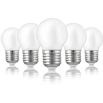 hellum LED Glühbirne E27 5er warmweiß 4,5W LED Birne ersetzt 40 Watt matt LED Lampe 470 Lumen 2700 Kelvin, E27 Vintage LED Leuchtmittel, Glühlampe Mini Globe, LED Filament innen & außen 220490 hellum LED Glühbirne E27 5er warmweiß 4,5W LED Birne ersetzt 40 Watt matt LED Lampe 470 Lumen 2700 Kelvin, E27 Vintage LED Leuchtmittel, Glühlampe Mini Globe, LED Filament innen & außen 220490