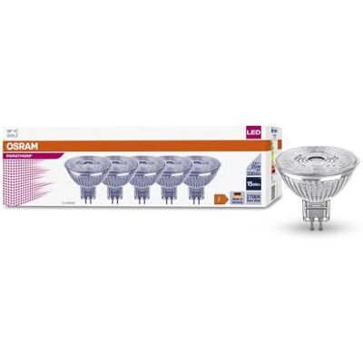 Osram 5er-Pack PARATHOM MR16 20 36 ° 2.6W GU5.3 Spot, Strahler 230lm 2700K warmweiss Osram 5er-Pack PARATHOM MR16 20 36 ° 2.6W GU5.3 Spot, Strahler 230lm 2700K warmweiss