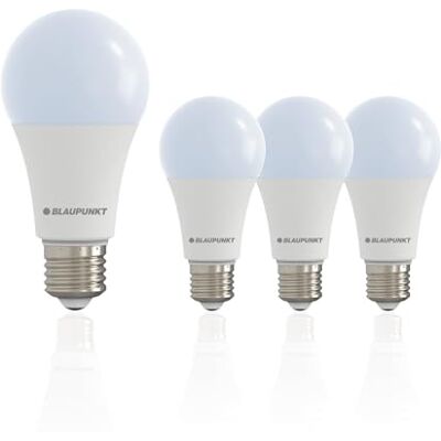Blaupunkt E27 LED Leuchtmittel A65 Kaltweiß 18W (entspricht 125W 150W), Ultra Hell 1980 Lumen 6000K Kaltweiss Nicht-Dimmbar, Matt E27 Schraubgewinde Sparpack – 4er Pack Blaupunkt E27 LED Leuchtmittel A65 Kaltweiß 18W (entspricht 125W 150W), Ultra Hell 1980 Lumen 6000K Kaltweiss Nicht-Dimmbar, Matt E27 Schraubgewinde Sparpack – 4er Pack