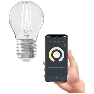 CALEX Smart LED Lampe, E27, P45, Filament, warmweißes Licht, dimmbar, WLAN App- & Sprachsteuerung CALEX Smart LED Lampe, E27, P45, Filament, warmweißes Licht, dimmbar, WLAN App- & Sprachsteuerung