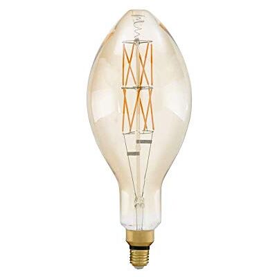 EGLO LED E27 dimmbar, Amber Vintage Glühbirne in BIG SIZE Ø 14 cm LED Lampe für Retro Beleuchtung, 8 Watt (entspricht 60 Watt), 806lm, E27 LED warmweiß, 2100K, Leuchtmittel, Edison Glühbirne EGLO LED E27 dimmbar, Amber Vintage Glühbirne in BIG SIZE Ø 14 cm LED Lampe für Retro Beleuchtung, 8 Watt (entspricht 60 Watt), 806lm, E27 LED warmweiß, 2100K, Leuchtmittel, Edison Glühbirne