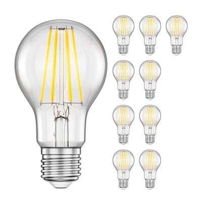 ledscom.de 10x E27 LED Leuchtmittel, A60, weiß (4000 K), 7,3 W, 1020lm, 3-Stufen-Dimmer ledscom.de 10x E27 LED Leuchtmittel, A60, weiß (4000 K), 7,3 W, 1020lm, 3-Stufen-Dimmer