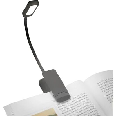 BRILONER LED Leselampe Buch Klemme mit Akku, dimmbar, CCT warmweiß bis tageslichtweiß, Klemmlampe, Leselampe, Akku Klemmleuchte, Klemmlampe Bett, Buchlampe, 4x3x29 cm, Schwarz BRILONER LED Leselampe Buch Klemme mit Akku, dimmbar, CCT warmweiß bis tageslichtweiß, Klemmlampe, Leselampe, Akku Klemmleuchte, Klemmlampe Bett, Buchlampe, 4x3x29 cm, Schwarz