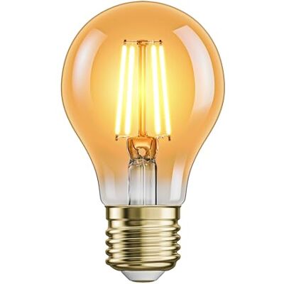 ledscom.de E27 LED Leuchtmittel, A60, extra warmweiß (2500 K), 4,2 W, 471lm, goldfarben ledscom.de E27 LED Leuchtmittel, A60, extra warmweiß (2500 K), 4,2 W, 471lm, goldfarben