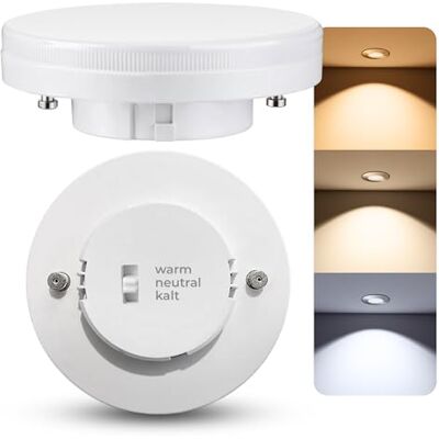 SSC-LUXon LumiFLEX GX53 Lampe LED 5W 3 Lichtfarben Spot 230V nicht dimmbar GX53 Spotlampe mit 3 Lichtfarben warm / neutral / kalt per Schalter, flimmerfrei, direkt an 230V, Halogen-Ersatz SSC-LUXon LumiFLEX GX53 Lampe LED 5W 3 Lichtfarben Spot 230V nicht dimmbar GX53 Spotlampe mit 3 Lichtfarben warm / neutral / kalt per Schalter, flimmerfrei, direkt an 230V, Halogen-Ersatz