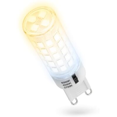SSC-LUXon G9 Leuchtmittel LED dimmbar 3,6W 360lm 3CCT 40W Ersatz LumiFLEX LED Stiftsockellampe mit 3 Lichtfarben – warmweiß, neutralweiß oder kaltweiß direkt am Leuchtmittel wählen SSC-LUXon G9 Leuchtmittel LED dimmbar 3,6W 360lm 3CCT 40W Ersatz LumiFLEX LED Stiftsockellampe mit 3 Lichtfarben – warmweiß, neutralweiß oder kaltweiß direkt am Leuchtmittel wählen