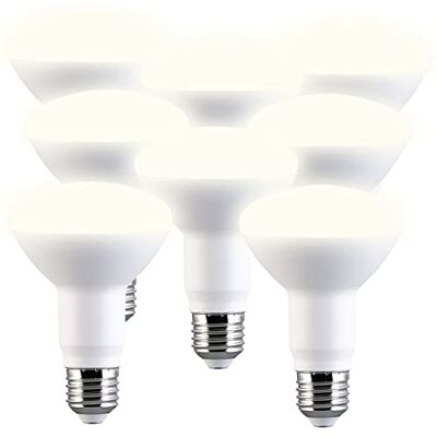 Luminea Sparlampen: 8er-Set LED-Reflektoren R80, E27 11 W (ersetzt 120 W) 1050 lm warmweiß (Reflektor Glühbirne E27, LED-Leuchtmittel Tropfenform, Leuchte) Luminea Sparlampen: 8er-Set LED-Reflektoren R80, E27 11 W (ersetzt 120 W) 1050 lm warmweiß (Reflektor Glühbirne E27, LED-Leuchtmittel Tropfenform, Leuchte)