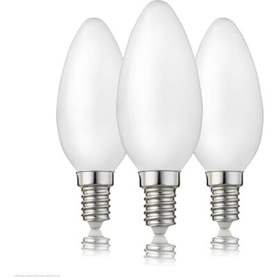 hellum LED Glühbirne E14 Kerzenlampe warmweiß, 3 Stück, 2,5W, E14 LED warmweiß mit 250 Lumen, Leuchtmittel ersetzt 25-Watt Glühbirne, C35, 2700 Kelvin matt, 220216 hellum LED Glühbirne E14 Kerzenlampe warmweiß, 3 Stück, 2,5W, E14 LED warmweiß mit 250 Lumen, Leuchtmittel ersetzt 25-Watt Glühbirne, C35, 2700 Kelvin matt, 220216