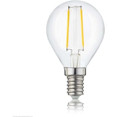 hellum LED Glühbirne E14 warmweiß, 2,2W ersetzt 25 Watt klar LED Lampe 250 Lumen 2700 Kelvin, E14 Vintage LED Leuchtmittel, Glühlampe Tropfen G45, LED Filament innen & außen 208122 hellum LED Glühbirne E14 warmweiß, 2,2W ersetzt 25 Watt klar LED Lampe 250 Lumen 2700 Kelvin, E14 Vintage LED Leuchtmittel, Glühlampe Tropfen G45, LED Filament innen & außen 208122