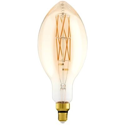 EGLO E27 LED Lampe dimmbar, extra-große Amber Vintage Glühbirne Big Size EGLO E27 LED Lampe dimmbar, extra-große Amber Vintage Glühbirne Big Size