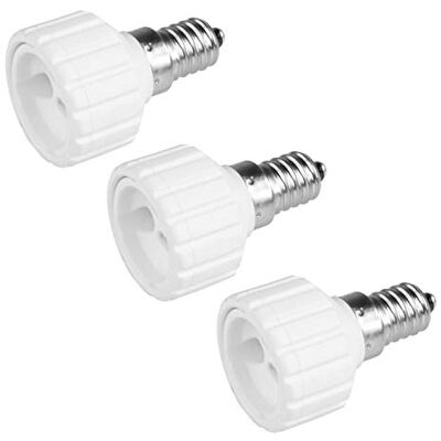 PerfectHD 3x Lampensockel Adapter E14 auf GU10 Lampenfassung Konverter Fassung Sockel Stecker Glühbirne Lampe LED 3 Stück PerfectHD 3x Lampensockel Adapter E14 auf GU10 Lampenfassung Konverter Fassung Sockel Stecker Glühbirne Lampe LED 3 Stück