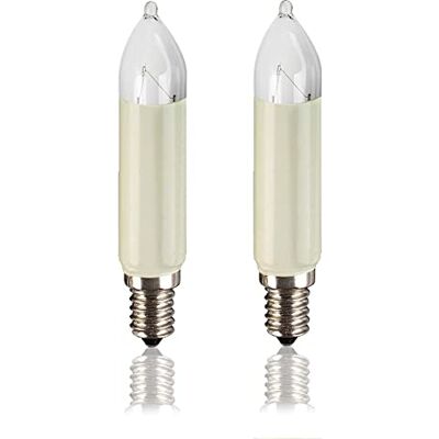 hellum Ersatzkerzen Glühfaden 2x, 16V 7W, 15 Brennstellen E14 außen 905045 Ersatzkerzen für Lichterketten & Schwibbogen, 2 Stück Schaftkerzen E14 (ø20 mm), 47 Lumen Ersatzkerzen Lichterkette hellum Ersatzkerzen Glühfaden 2x, 16V 7W, 15 Brennstellen E14 außen 905045 Ersatzkerzen für Lichterketten & Schwibbogen, 2 Stück Schaftkerzen E14 (ø20 mm), 47 Lumen Ersatzkerzen Lichterkette