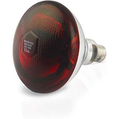 fratrisPRO Infrarotlampe 175 Watt E27 aus Hartglas Küken, Kaninchen, Ferkel, Hundewelpen, Hühnerstall fratrisPRO Infrarotlampe 175 Watt E27 aus Hartglas Küken, Kaninchen, Ferkel, Hundewelpen, Hühnerstall