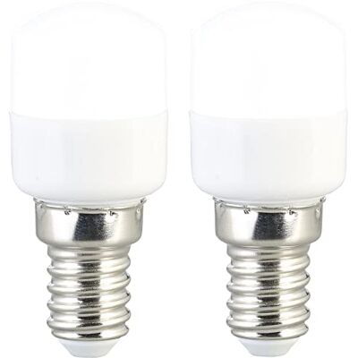Luminea Kühlschrankbirne: 2er-Set LED-Kühlschranklampen, E14, T25, 150 lm, 2 W, tageslichtweiß (LED-Mais E14 kaltweiss, Mais tageslichtweiß, Kerze) Luminea Kühlschrankbirne: 2er-Set LED-Kühlschranklampen, E14, T25, 150 lm, 2 W, tageslichtweiß (LED-Mais E14 kaltweiss, Mais tageslichtweiß, Kerze)