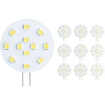 SEBSON G4 LED 12V LED Lampe G4 warmweiß 3W ersetzt 20W Glühlampe 10er GU4 Stiftsockel 12V DC LED Leuchtmittel G4 warmweiß 2900K, 130°, 200lm, ø30x38mm, nicht dimmbar SEBSON G4 LED 12V LED Lampe G4 warmweiß 3W ersetzt 20W Glühlampe 10er GU4 Stiftsockel 12V DC LED Leuchtmittel G4 warmweiß 2900K, 130°, 200lm, ø30x38mm, nicht dimmbar