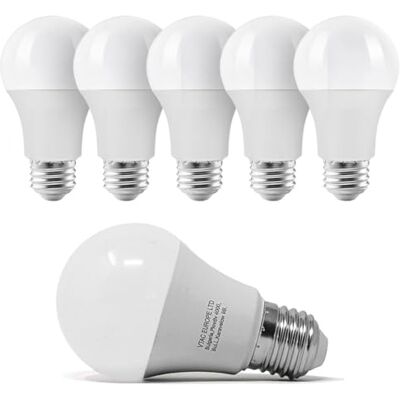 Zone SET E27 LED Lampe, 8,5 W, 3000K Warmweiß, A60, 5er Pack ersetzt 60 W Glühlampe, CRI über 80, 25.000 h Lebensdauer, sofort 100 % Licht Zone SET E27 LED Lampe, 8,5 W, 3000K Warmweiß, A60, 5er Pack ersetzt 60 W Glühlampe, CRI über 80, 25.000 h Lebensdauer, sofort 100 % Licht