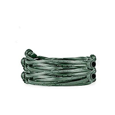 NCC-Licht Illu Lichterkette Komplettset 10m mit 10 E27 Fassungen Grün LED Filament Birne 1W fast 15W klar 120lm 2700K NCC-Licht Illu Lichterkette Komplettset 10m mit 10 E27 Fassungen Grün LED Filament Birne 1W fast 15W klar 120lm 2700K