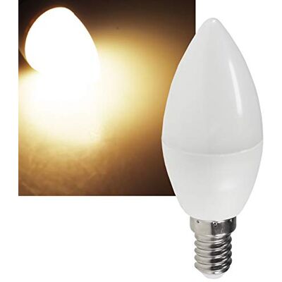 ChiliTec E14 LED Kerzenlampe 6W, Warmweiß, 10 Stück 520 Lumen, 230V, 160° Leuchtwinkel, Ersatz für 40W ChiliTec E14 LED Kerzenlampe 6W, Warmweiß, 10 Stück 520 Lumen, 230V, 160° Leuchtwinkel, Ersatz für 40W