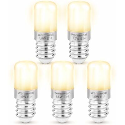 PerfectHD Perfect LED Kühlschrankbirnen warmweiß 5er Set E14 LED Lampe Kühlschranklampe 2700 K 1,5 Watt PerfectHD Perfect LED Kühlschrankbirnen warmweiß 5er Set E14 LED Lampe Kühlschranklampe 2700 K 1,5 Watt