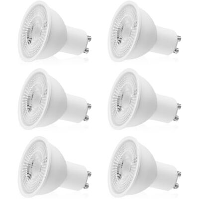 Noa Home Deco 6er Pack GU10 LED Warmweiss, 5W 550LM 3000K Spot Leuchtmittel GU10 Noa Home Deco 6er Pack GU10 LED Warmweiss, 5W 550LM 3000K Spot Leuchtmittel GU10