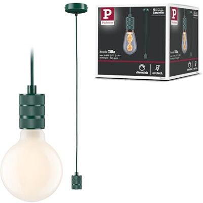 Paulmann 78433 Pendelleuchte Neordic Pendelleuchte Tilla ohne Leuchtmittel max. 60 Watt Hängeleuchte Grün Metall E27 Paulmann 78433 Pendelleuchte Neordic Pendelleuchte Tilla ohne Leuchtmittel max. 60 Watt Hängeleuchte Grün Metall E27
