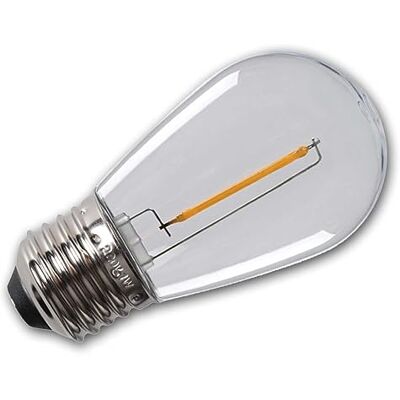 Kanlux E27 Lichterketten-Birne ST45, neutralweiß, 230V/0,5W, 50lm, Filament LED, Kunststoff-Leuchtkörper, Ø45x87mm, nicht dimmbar Kanlux E27 Lichterketten-Birne ST45, neutralweiß, 230V/0,5W, 50lm, Filament LED, Kunststoff-Leuchtkörper, Ø45x87mm, nicht dimmbar