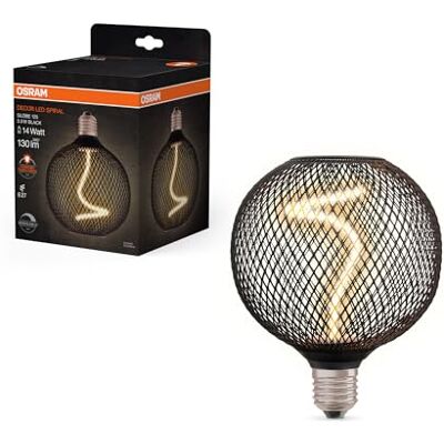 LEDVANCE LED-Lampe E27 Spiral Globe Schwarz - LED-Lampe LEDVANCE LED-Lampe E27 Spiral Globe Schwarz - LED-Lampe