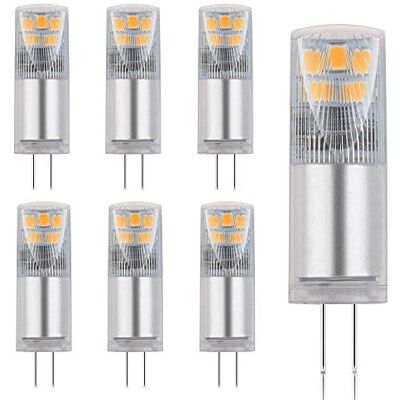 Maxkomfort 5x G4 LED Leuchtmittel 2,45W AC/DC warmweiß 3000K Lampen Stecklampe Halogen Ersatz SMD 250 Lumen 6er Pack DE-Händler Maxkomfort 5x G4 LED Leuchtmittel 2,45W AC/DC warmweiß 3000K Lampen Stecklampe Halogen Ersatz SMD 250 Lumen 6er Pack DE-Händler