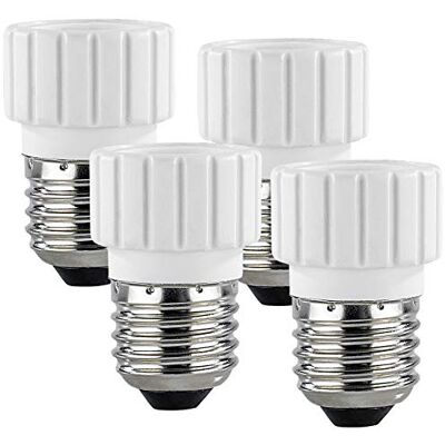 Lunartec Leuchtmittel Adapter: 4er-Pack Lampensockel-Adapter von E27 auf GU10 (Fassungsadapter, Lampen-Sockel, Glühbirne) Lunartec Leuchtmittel Adapter: 4er-Pack Lampensockel-Adapter von E27 auf GU10 (Fassungsadapter, Lampen-Sockel, Glühbirne)