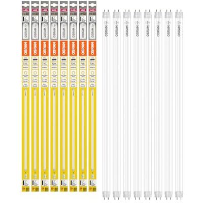 Osram Kosteneffiziente LED-Röhren für elektromagnetische Vorschaltgeräte, 6.6 W, G13, Tube, double-ended, 3000 K, LEAD FREE Glas, Warm weiß, 8-er Pack Osram Kosteneffiziente LED-Röhren für elektromagnetische Vorschaltgeräte, 6.6 W, G13, Tube, double-ended, 3000 K, LEAD FREE Glas, Warm weiß, 8-er Pack