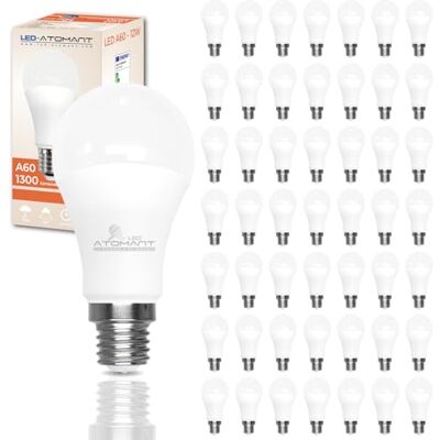 LED ATOMANT 50x LED Lampe E27 A60 12W Neutralweiß 1300lm Großer Sockel, 4500K, Globuslampe LED ATOMANT 50x LED Lampe E27 A60 12W Neutralweiß 1300lm Großer Sockel, 4500K, Globuslampe
