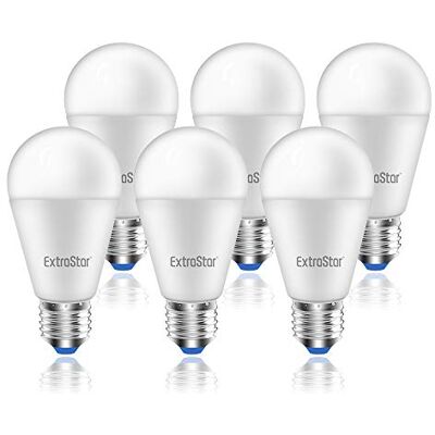 EXTRASTAR E27 LED Birne, 15W, 3000K 1200 Lumen, 6er Pack 120W Heißes weißes Licht EXTRASTAR E27 LED Birne, 15W, 3000K 1200 Lumen, 6er Pack 120W Heißes weißes Licht