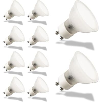 INNOVATE GU10 LED Reflektor 3W Dimmbar Frosted 3000K 10 Stk. LED Spot 260lm LED Spot 30-100 % Dimmbar Ø 5cm I GU10 Leuchtmittel LED 3000K Warmweiß Energiesparend 270° Abstrahlwinkel Wohnzimmer Küche INNOVATE GU10 LED Reflektor 3W Dimmbar Frosted 3000K 10 Stk. LED Spot 260lm LED Spot 30-100 % Dimmbar Ø 5cm I GU10 Leuchtmittel LED 3000K Warmweiß Energiesparend 270° Abstrahlwinkel Wohnzimmer Küche