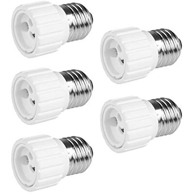 PerfectHD 5x Lampensockel Adapter E27 auf GU10 Lampenfassung Konverter Fassung Sockel Stecker Glühbirne Lampe LED 5 Stück PerfectHD 5x Lampensockel Adapter E27 auf GU10 Lampenfassung Konverter Fassung Sockel Stecker Glühbirne Lampe LED 5 Stück
