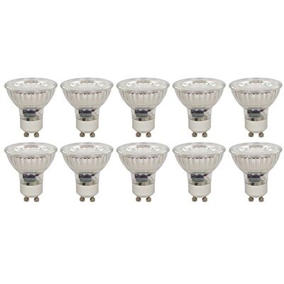 McShine LED Strahler GU10 10er-Pack 3W, 250 lm, 36° Abstrahlwinkel, warmweiß Energieeffizientes Leuchtmittel für Wohnraum, Spotbeleuchtung, Deckenstrahler McShine LED Strahler GU10 10er-Pack 3W, 250 lm, 36° Abstrahlwinkel, warmweiß Energieeffizientes Leuchtmittel für Wohnraum, Spotbeleuchtung, Deckenstrahler