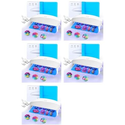 Adiythbm UV-Lampe aus Kunstharz, 48 W, große Abdeckung, UV-LED für Großer Abdeckungsbereich unterstützt Strass- und Schmuckkleberarbeiten. Praktische DIY-Aushärtung für komplexe Designs. Adiythbm UV-Lampe aus Kunstharz, 48 W, große Abdeckung, UV-LED für Großer Abdeckungsbereich unterstützt Strass- und Schmuckkleberarbeiten. Praktische DIY-Aushärtung für komplexe Designs.